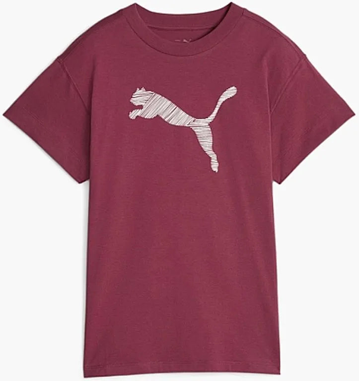 T-shirt da donna Puma Wmns Her Tshirt Dark Jasper Burgundy