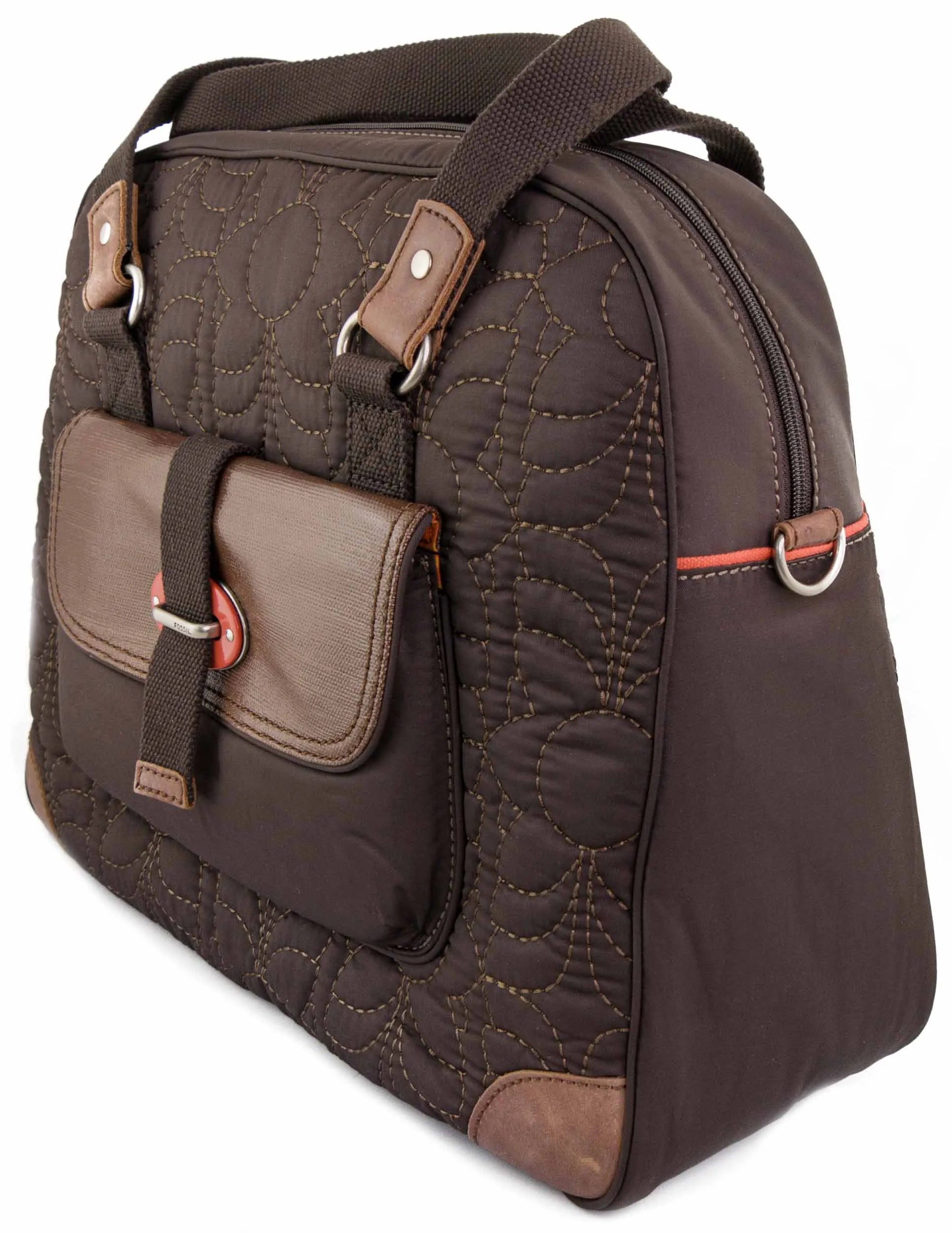 Mála láimhe ghualainn iontaise-mála deireadh seachtaine-in aghaidh an mhála donn