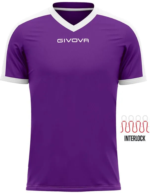 Sports T-shirt Givova Revolution Violet-lillac Purple