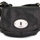 Дамска чанта Fossil Shoulderbag Maddox Small Flap Черна