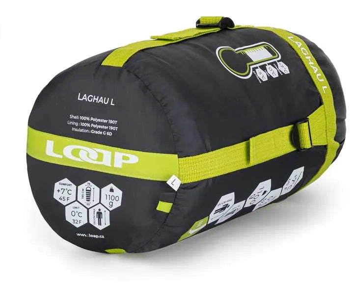 Dámský spací pytel Loap Laghau L Black R-right Zi