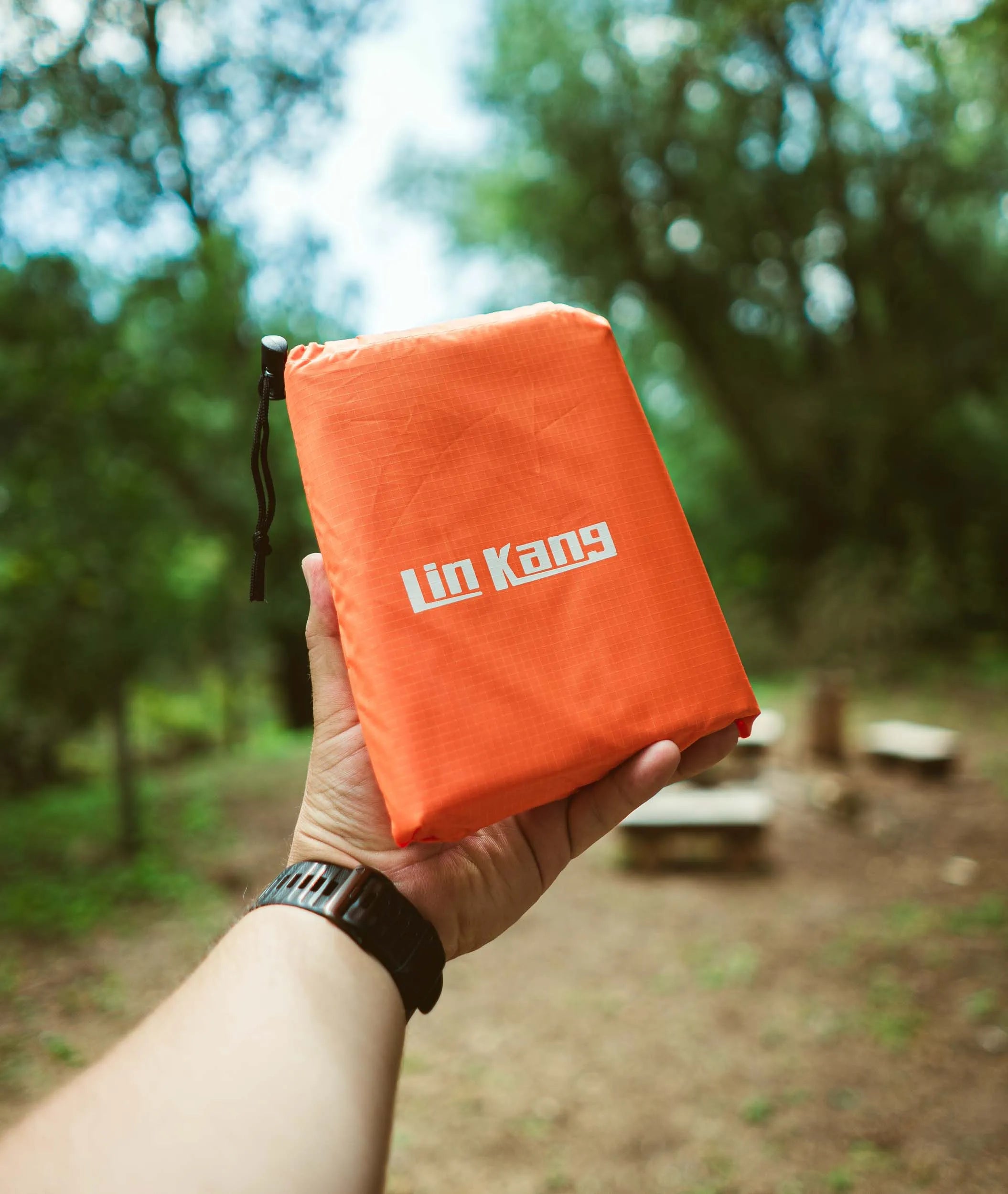 Beach mat lin kang orange orange