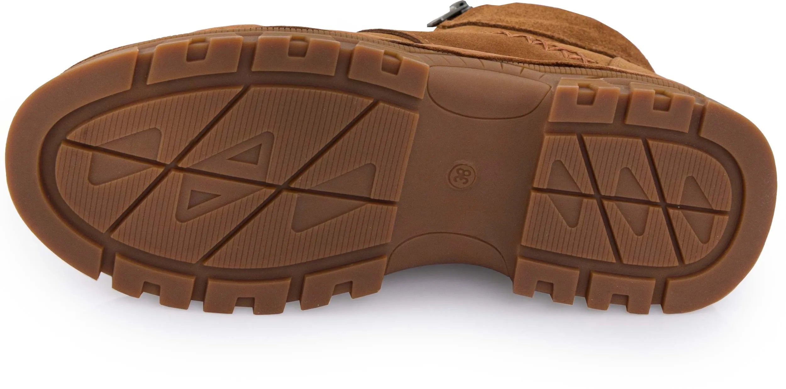 Damen-Winterstiefel aus Leder Nell 207 Kokosnussbraun