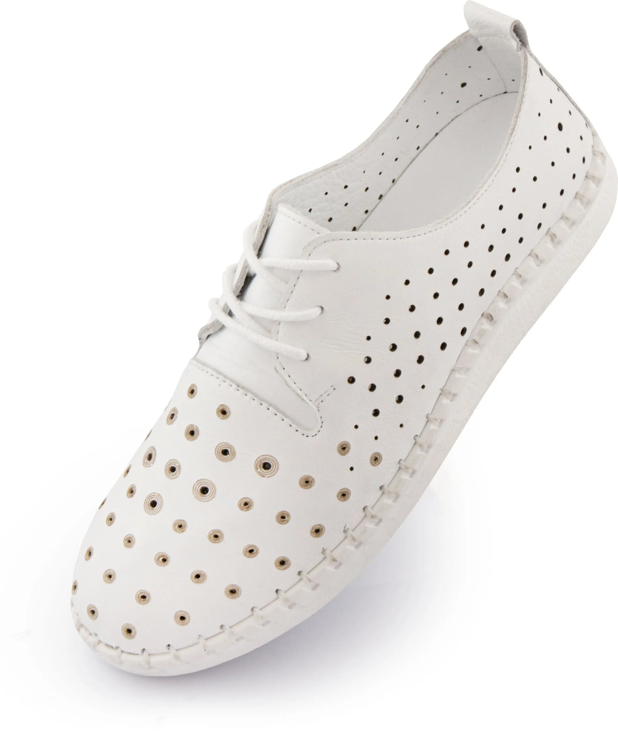 Női bőr nyári cipő Nell White