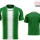 Спортна тениска Givova Stripe Green-white Green