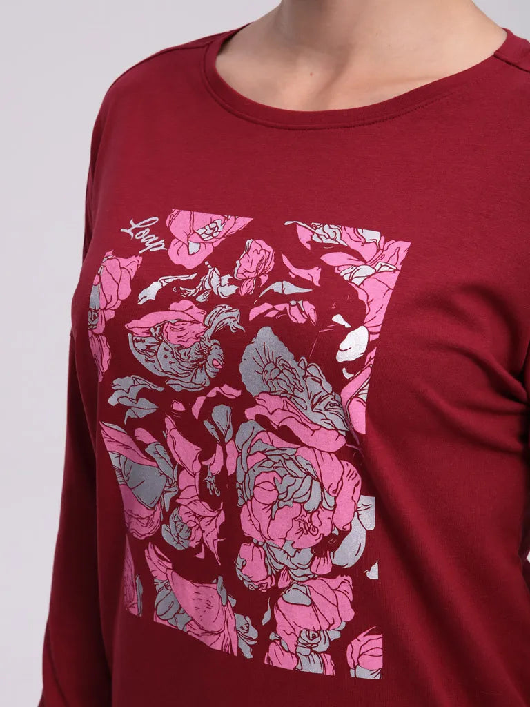 Dames T-shirt Loap Abrisima Roze