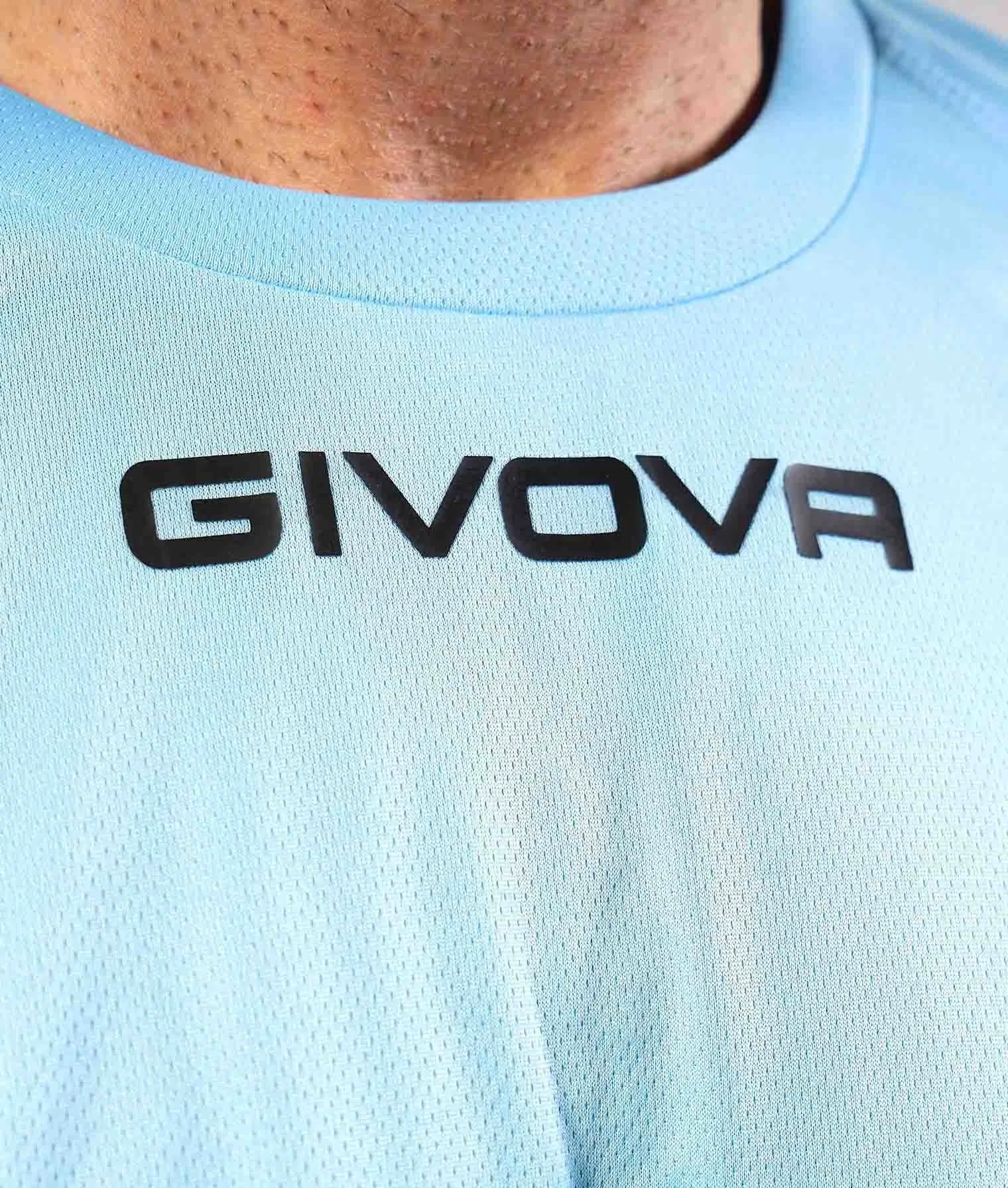 Sportshirt Givova One Microforata Blauw