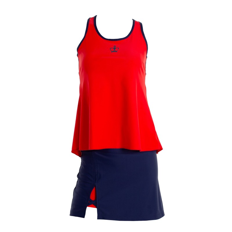 Camiseta Black Crown Colima Azul/Rojo