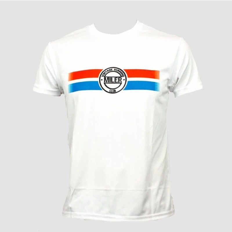 Camiseta Manga Corta Miler Hombre Iffley Road Tejido Dry Sublimación Branco
