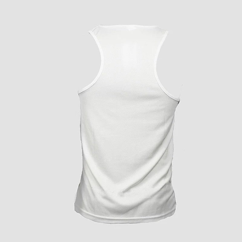 Camiseta Tirantes Miler Hombre Roger Tejido Dry Sublimación Blanc