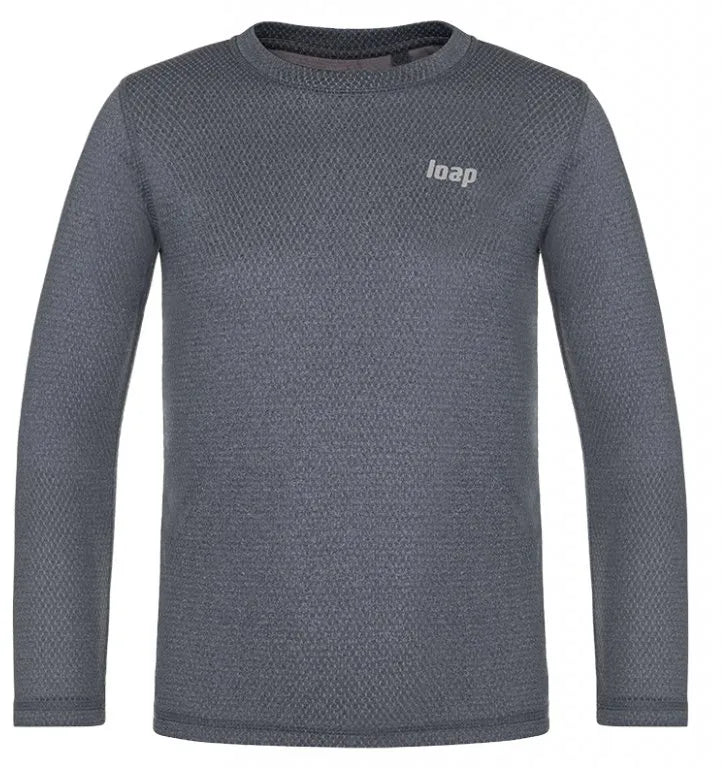 Camiseta térmica infantil loap pixy cinza 164