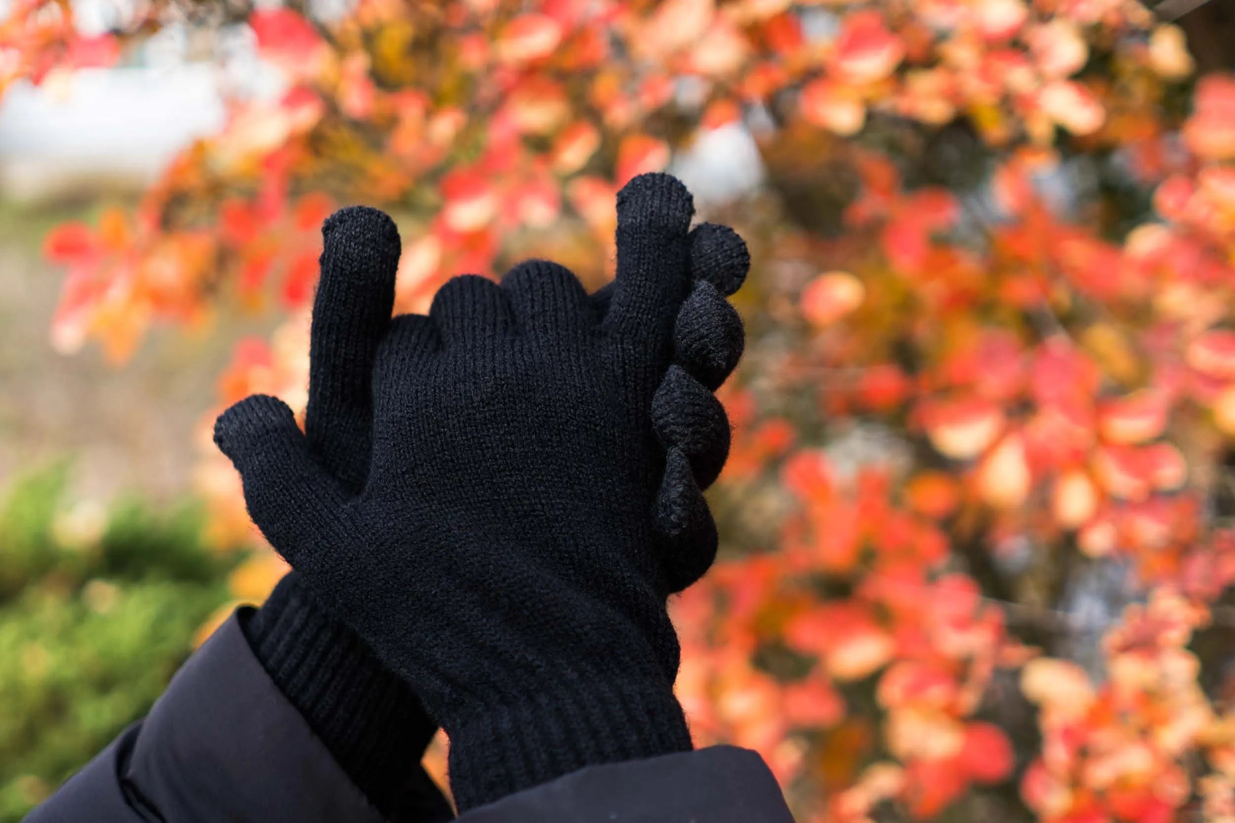 Warm Unisex Screengloves Smartphone Gloves Black