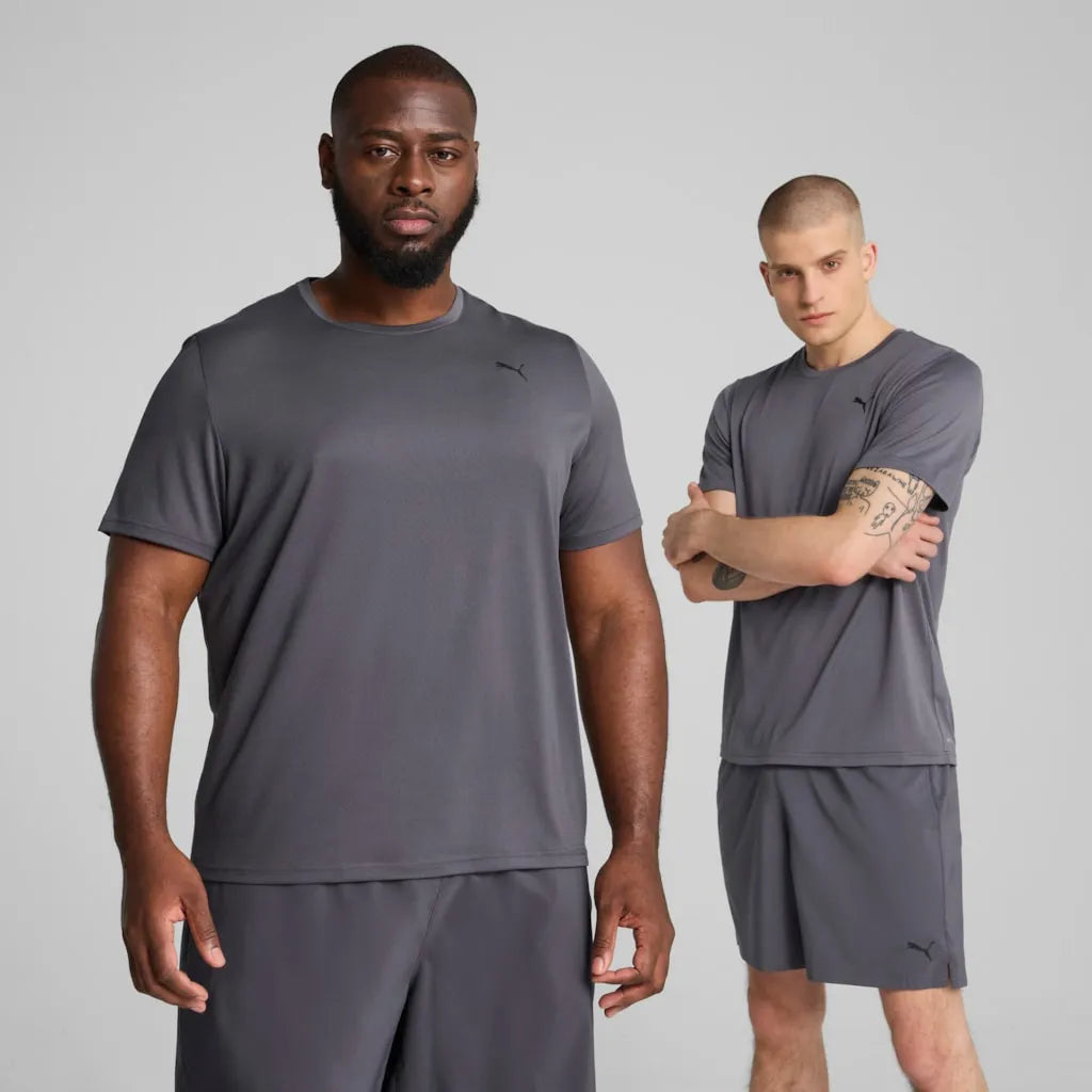 Férfi Puma Ess Solid Cat Tee metálszürke