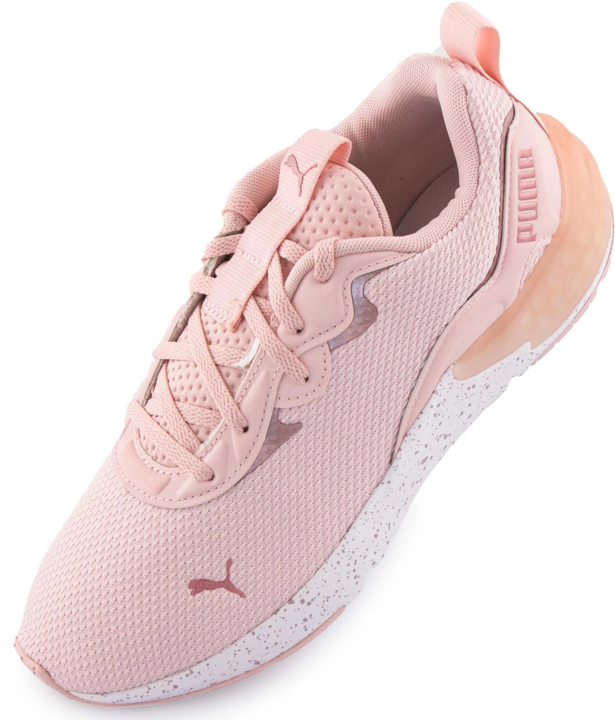 Zapatillas deportivas de mujer puma wms cell enable speckle lotus blanco rosa 38.5