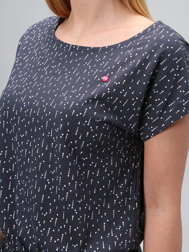 Vestido feminino loap baskela dblu azul m