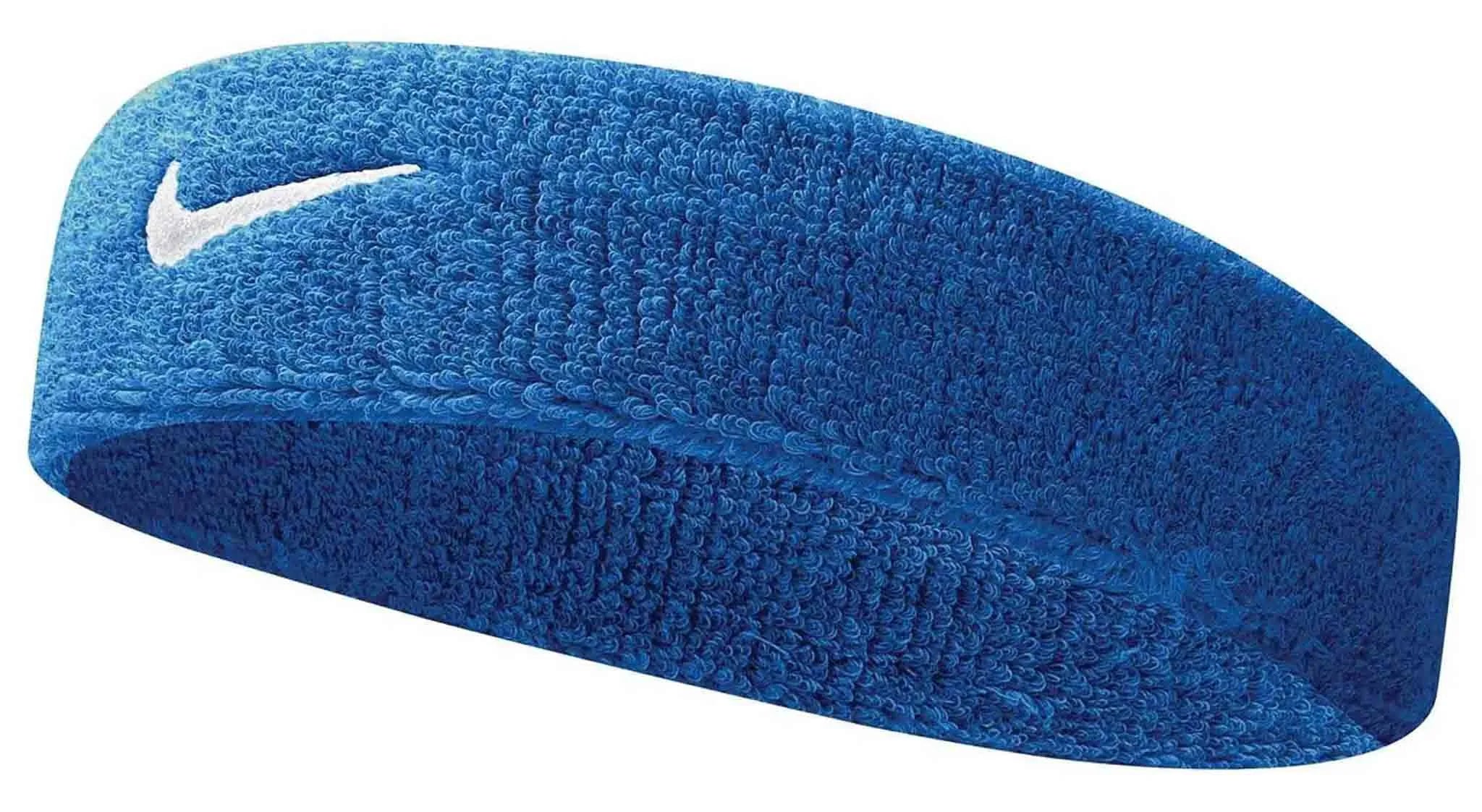 Nike Swoosh Hoofdband Koningsblauw-wit Blauw