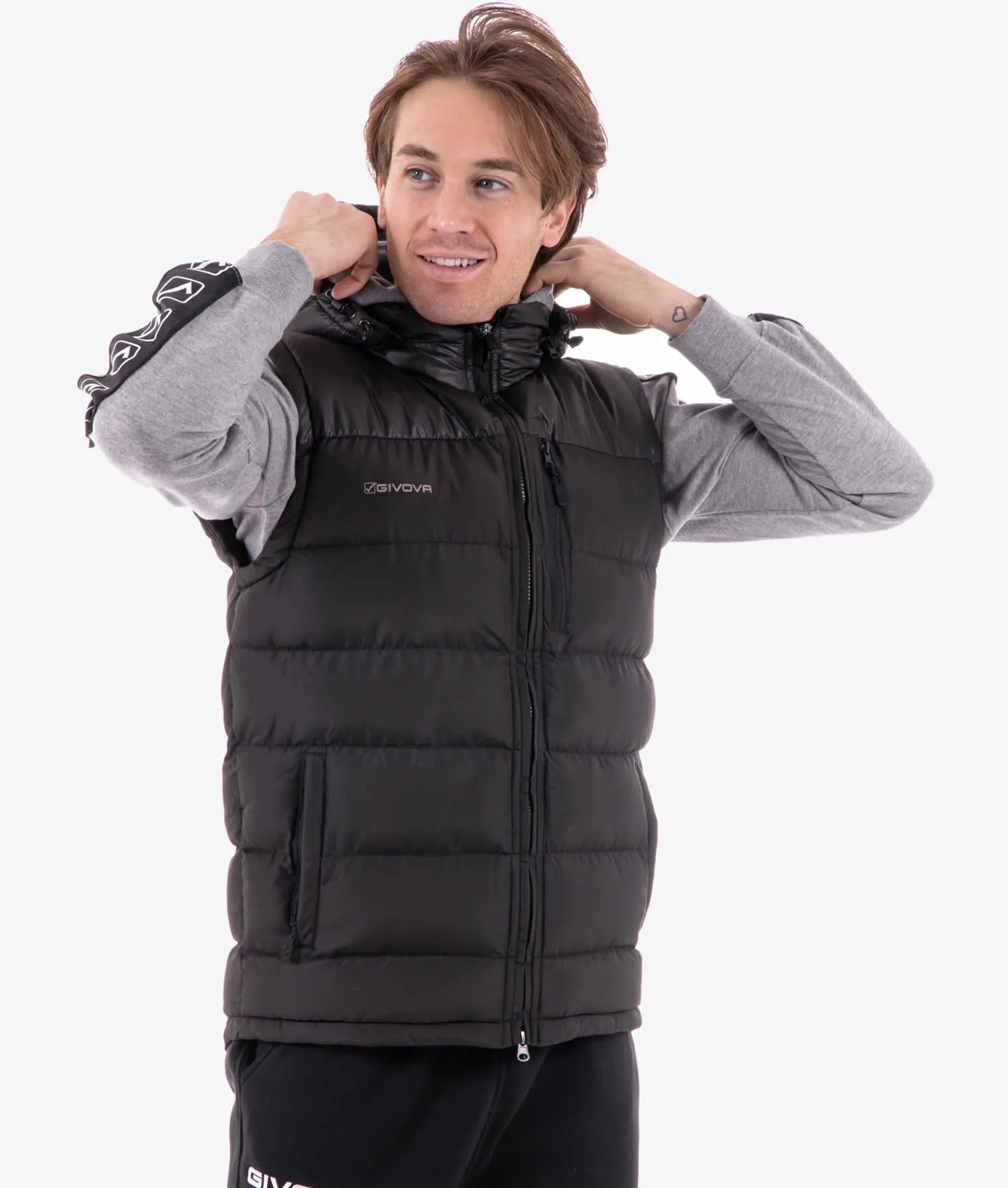 Chaleco de invierno Givova Prime Black 3xl