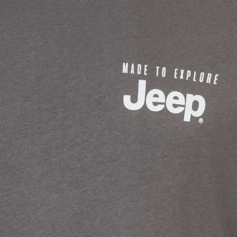 Hanorac cu gât rotund pentru bărbați Jeep, gri
