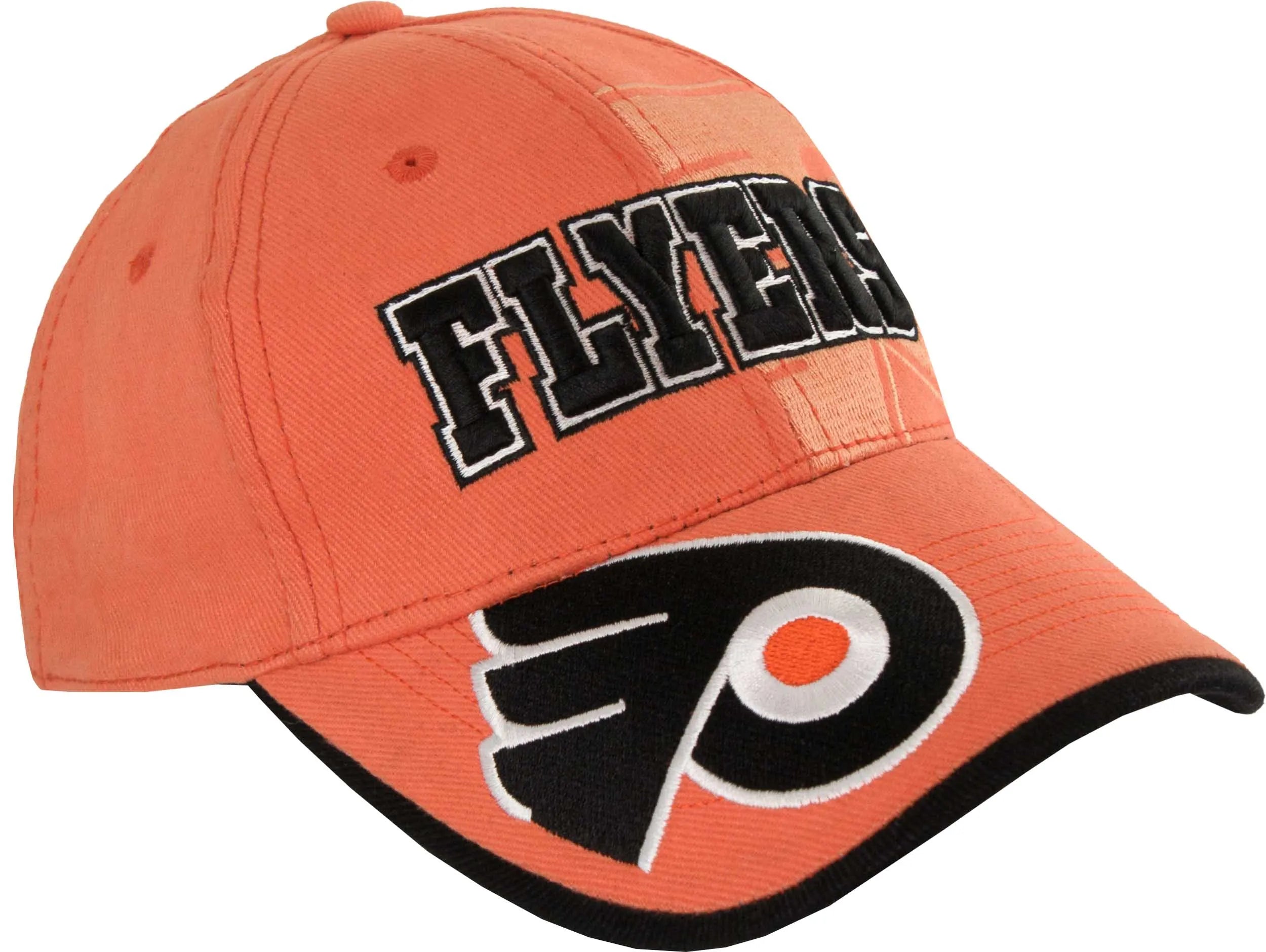 Folhetos de boné laranja