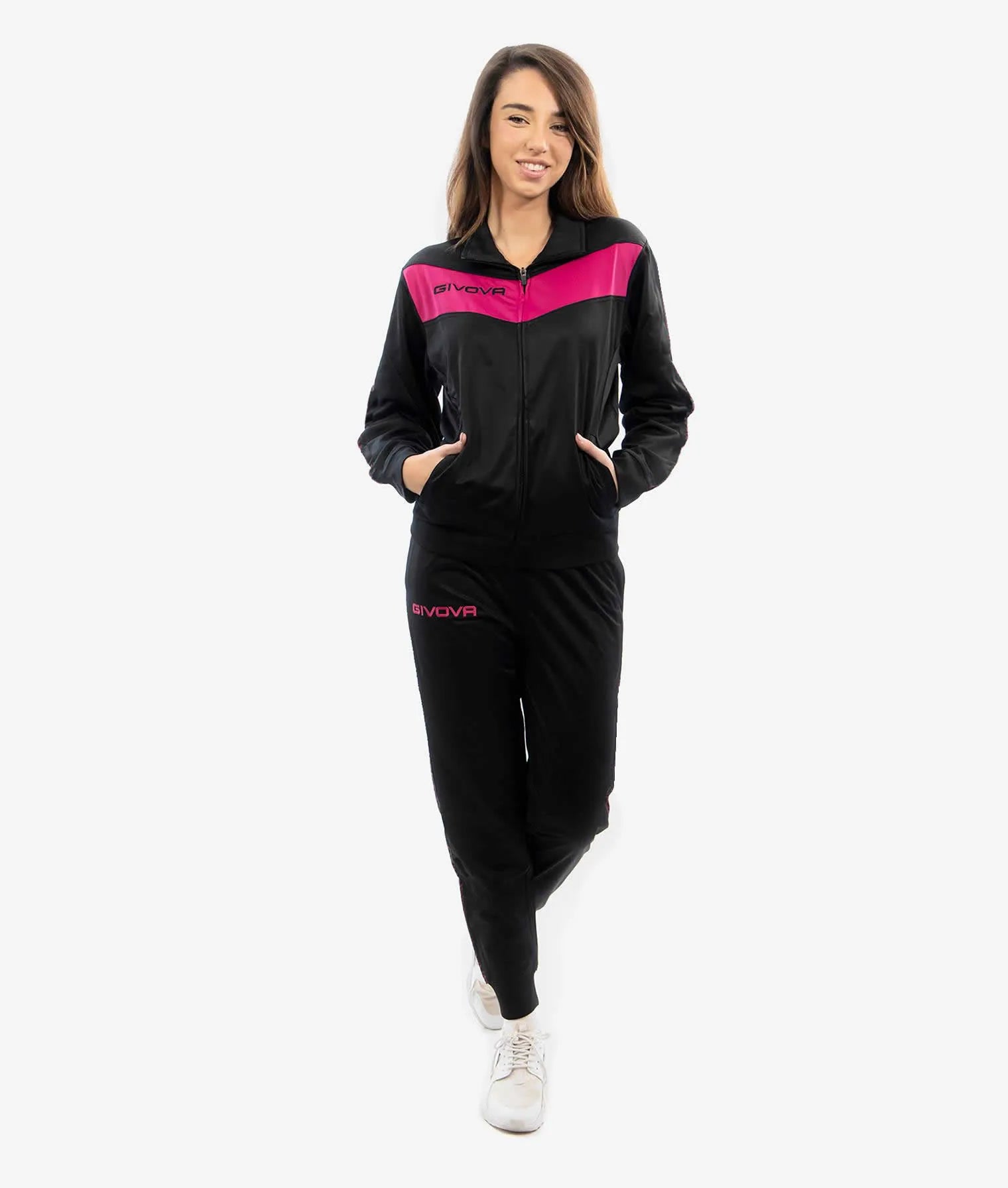 Ensemble de sport Givova Visa noir-fuxia noir