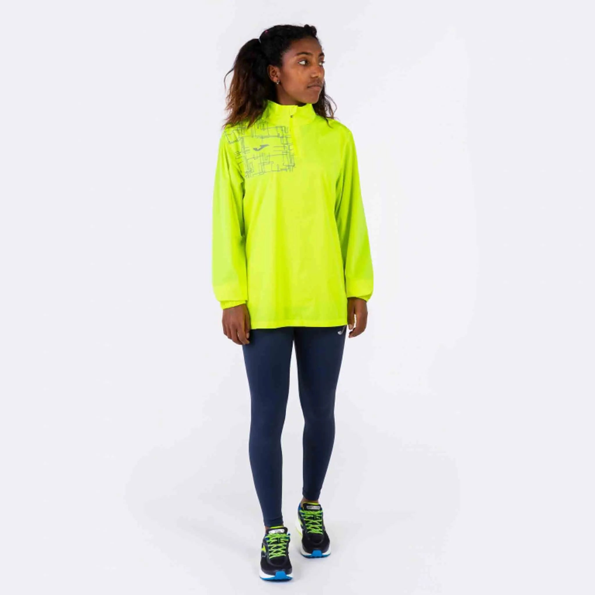 Sweat femme joma elite viii jaune fluo l