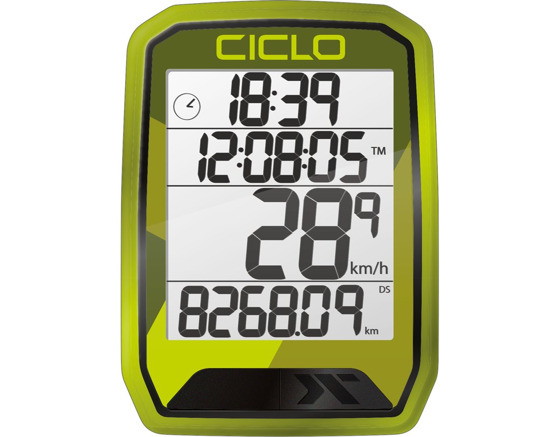 Speedometer Ciclosport Protos 113 Wired - Green