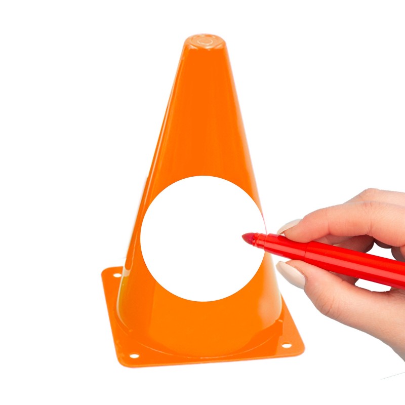 Circle Cone Naranja Fluor 23 Cm