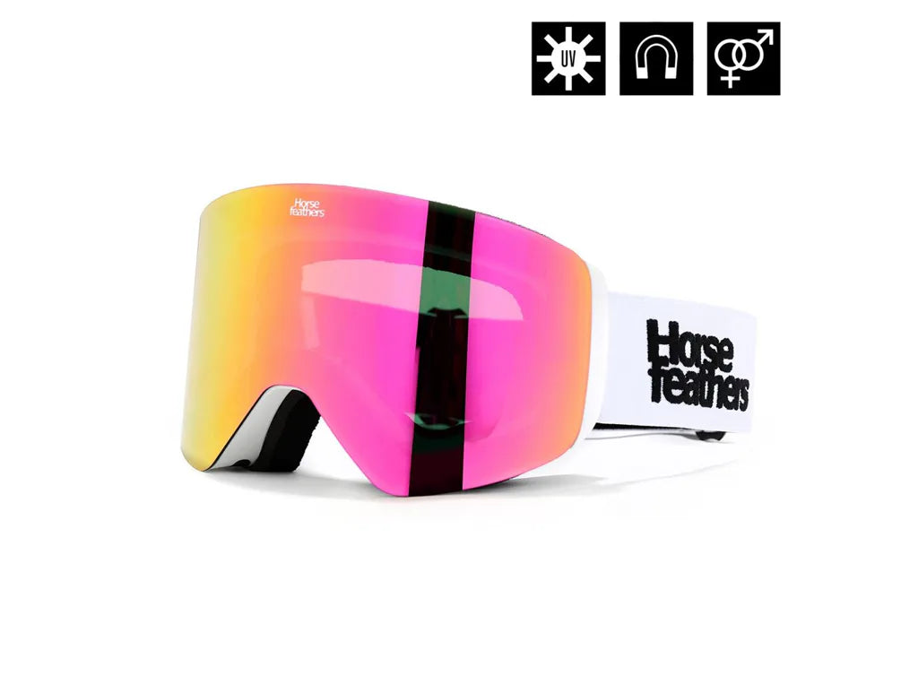 Horsefeathers Colt Goggles (white/mirror Pink)