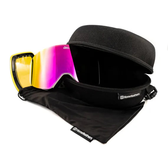 Horsefeathers Colt Goggles (white/mirror Pink)