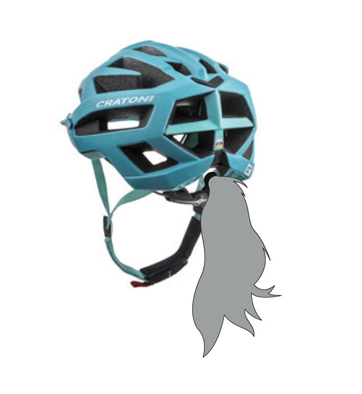 Casco Cratoni C-flash Turchese/blu Opaco - S/m (54-58cm)