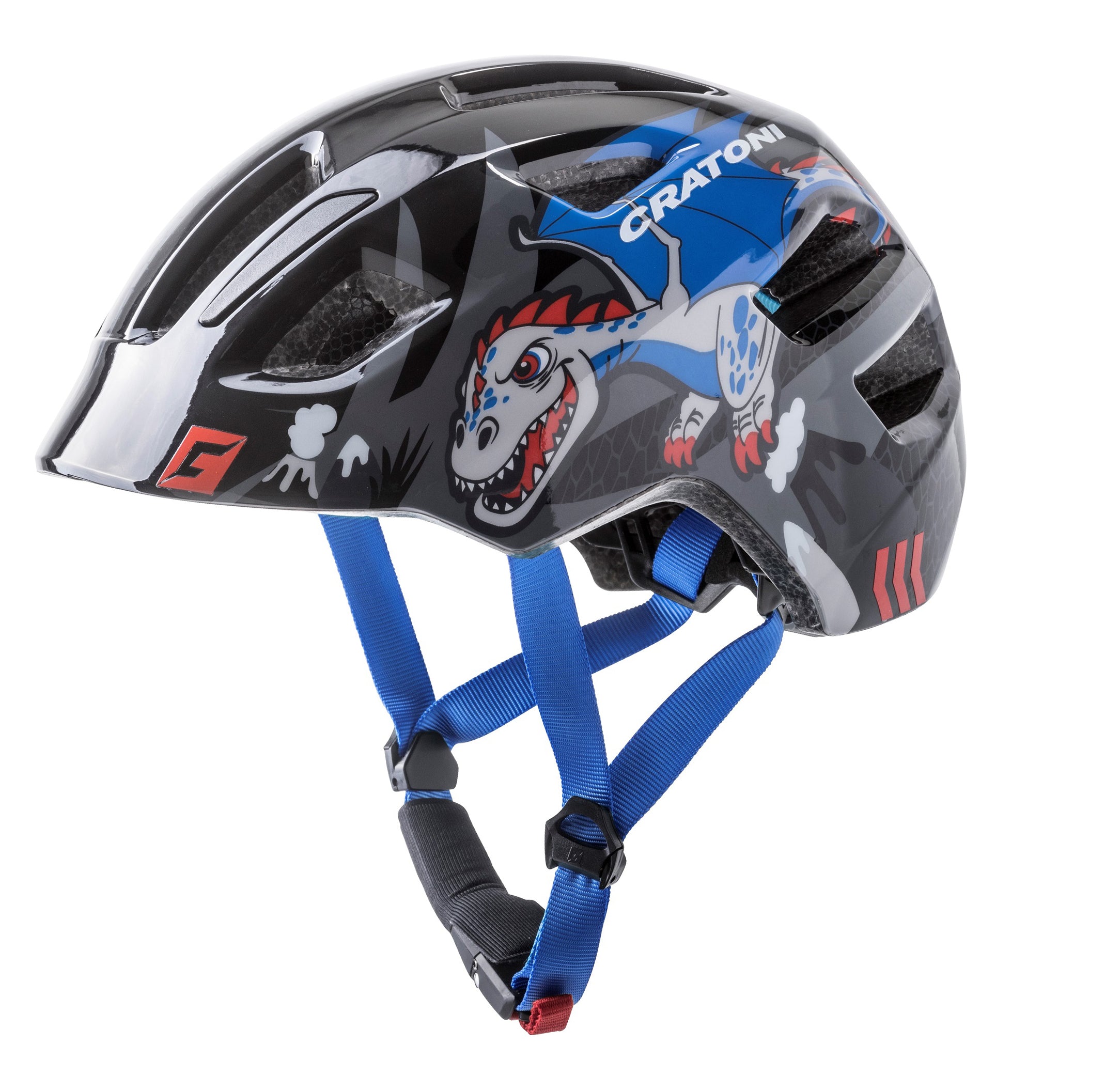 Children's Helmet Cratoni Maxster Black Dragon Glossy