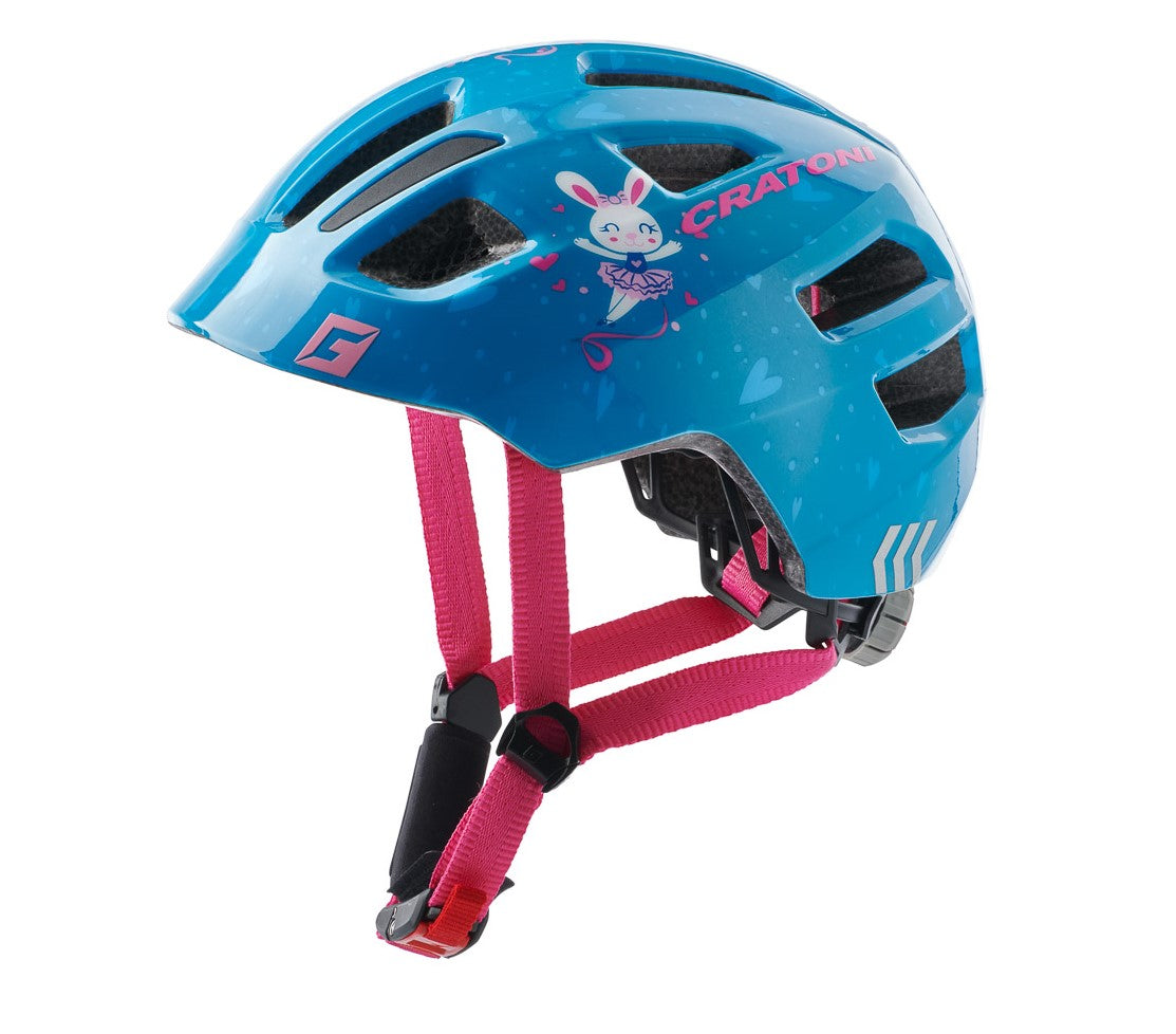 Children's Helmet Cratoni Maxster Bunny Blue Glossy