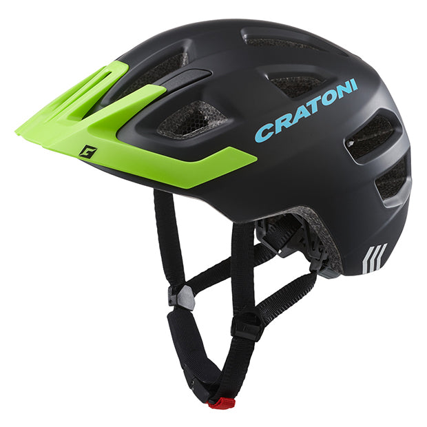 Casco per bambini Cratoni Maxster Pro Nero/lime opaco