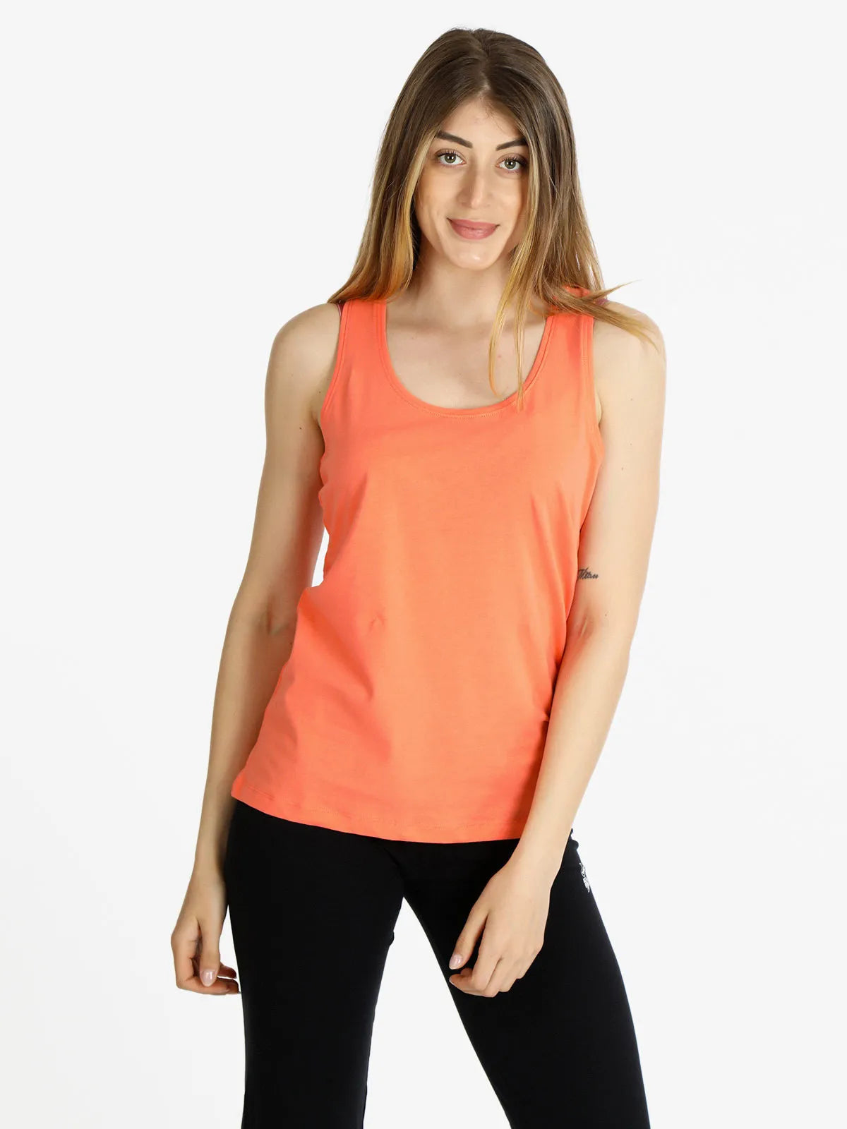 Dame tank top athl. dpt diga koral orange xl