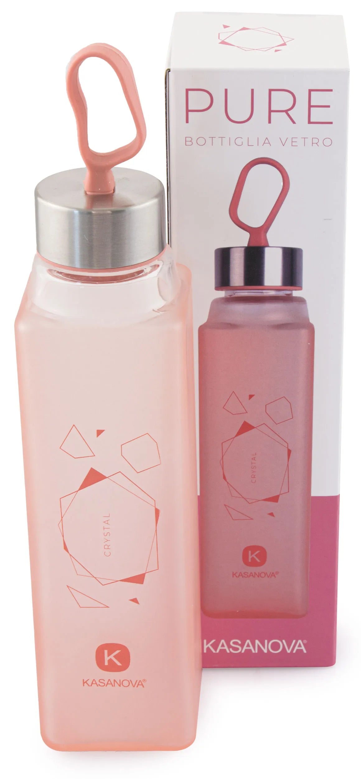 Fľaša Kasanova Pure Bottiglia 420ml Ružová