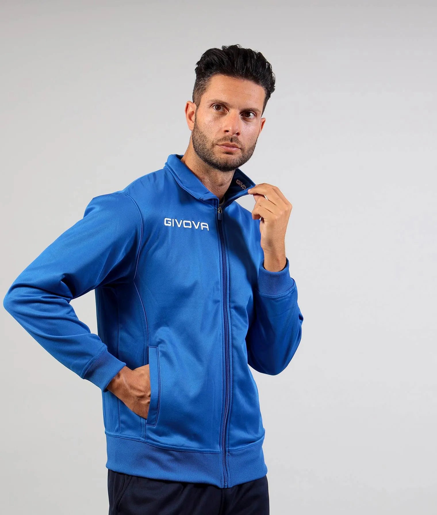 Športová mikina Givova Polarfleece Mono 500 Blue