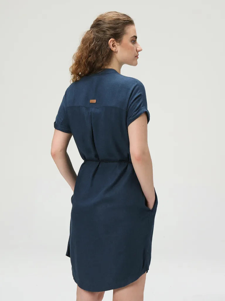 Damenkleid Loap Nella Blau
