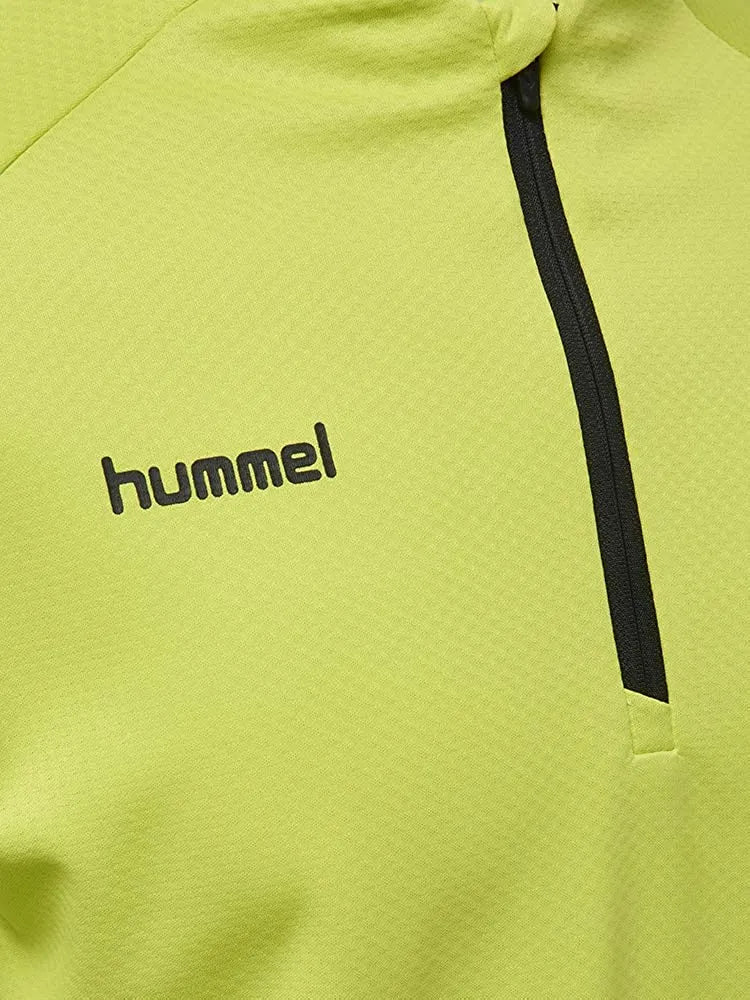Hummel Tech Move-sweatshirt met halve rits voor heren, limoengroen