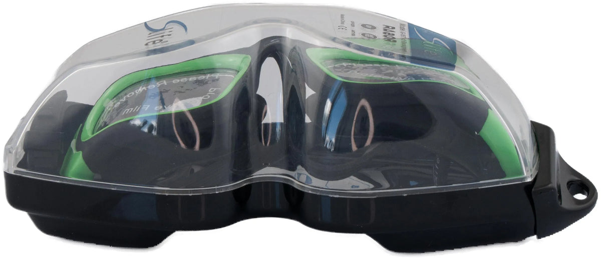 Occhialini da nuoto Slife Razor Nero-verde Verde