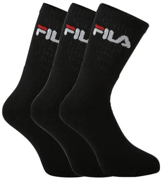 Fila Crew Tennis 3-pack Unisex Socks Black 35-38