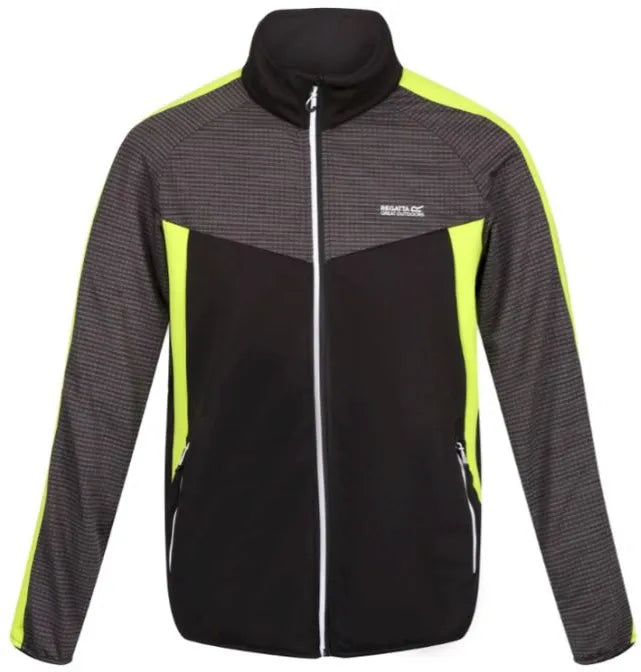 Herre sweatshirt Regatta Mænd Yare Vi Extol Stretch Softshell Jakke Sort