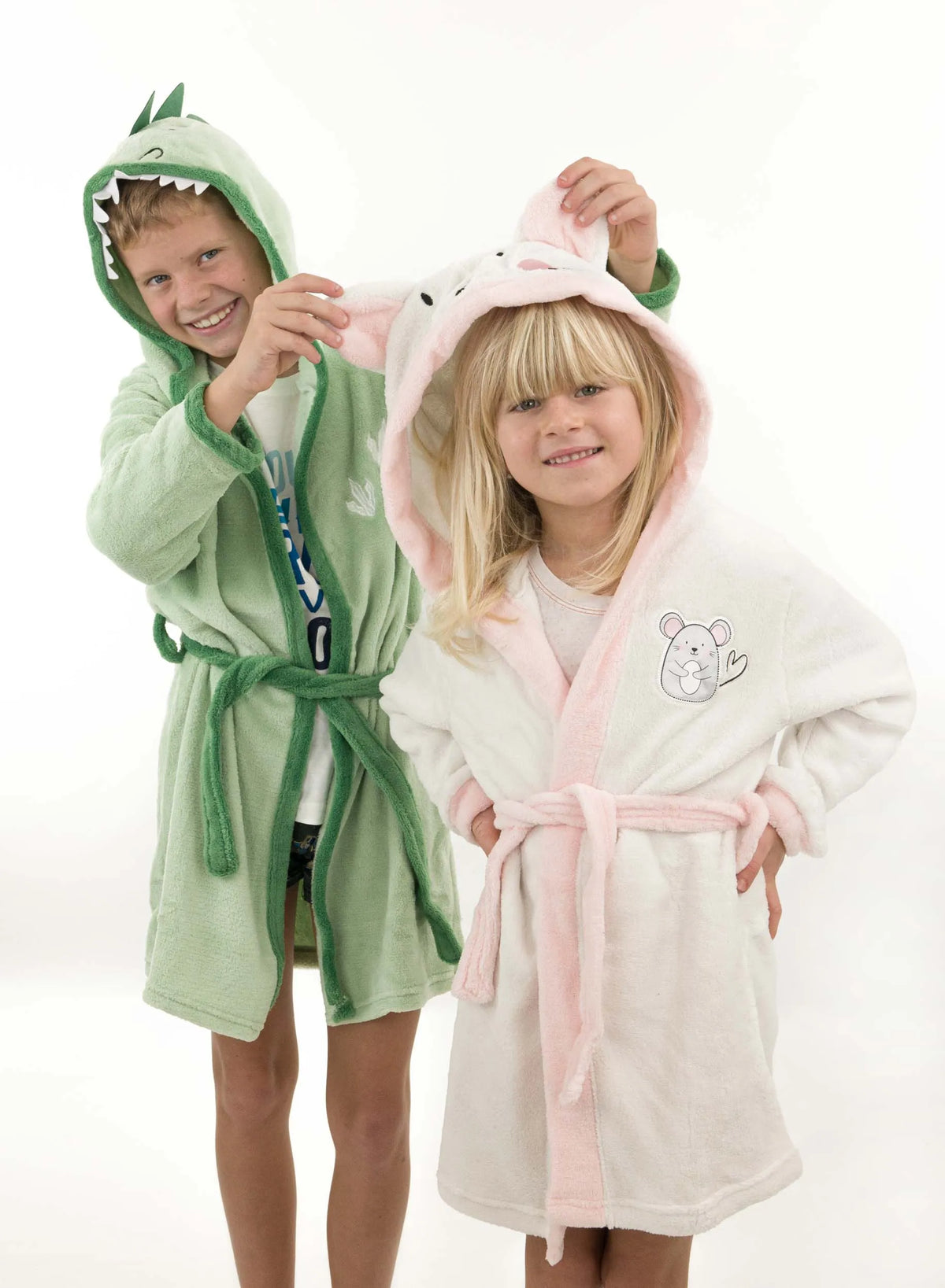 Children's Bathrobes Crocodile Green