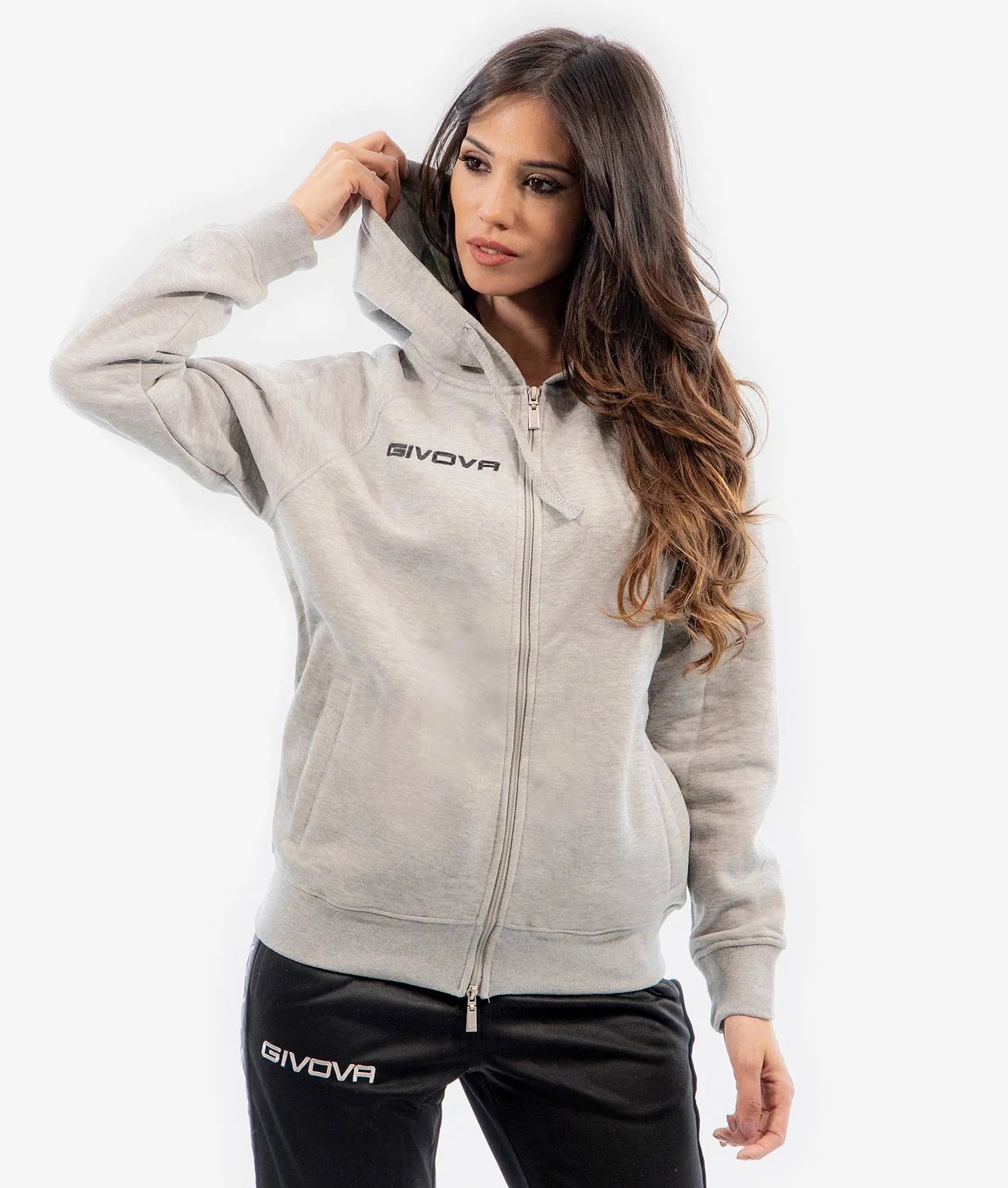 Hanorac sport Givova King Light Grey 2xl
