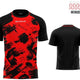 Спортна тениска Givova Art Interlock Red-black Red