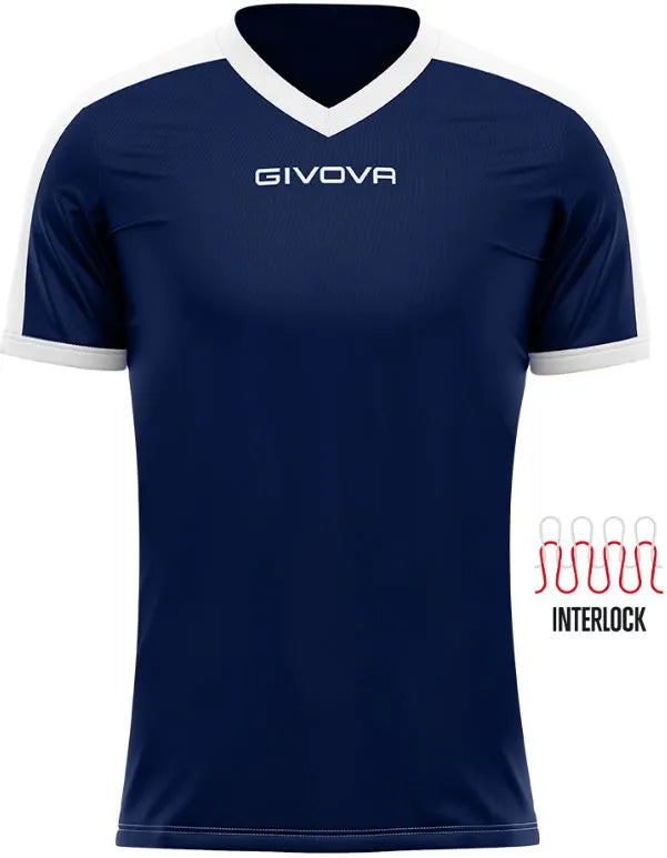 Sport-T-Shirt Givova Revolution Blau-Weiß Blau
