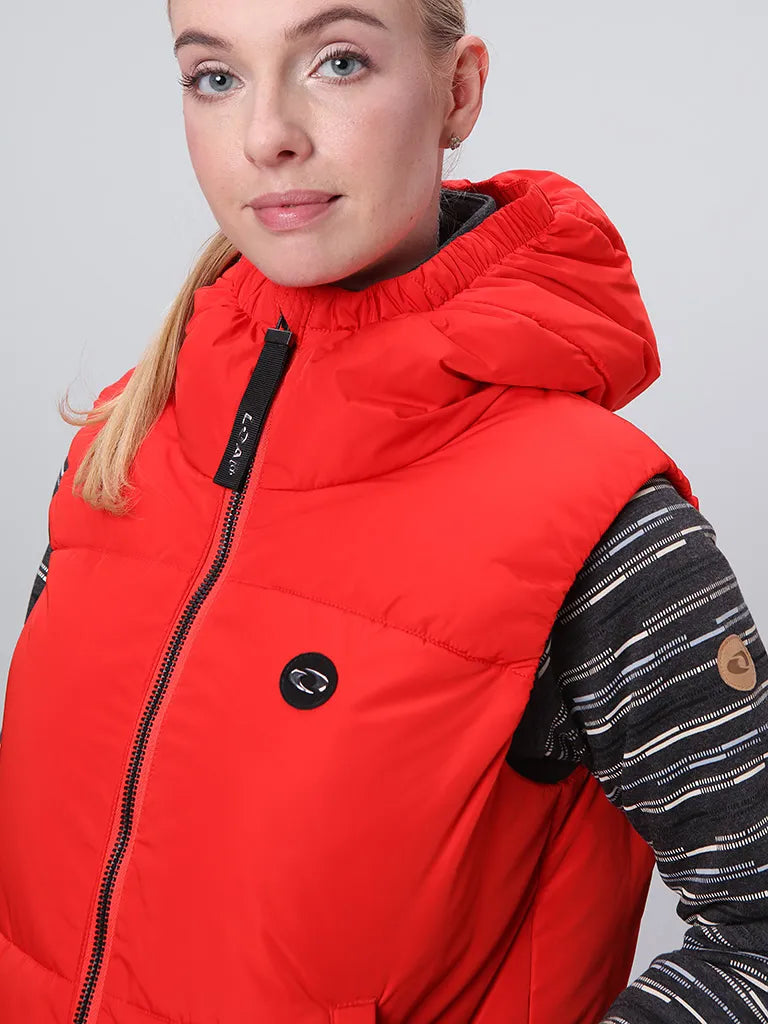 Damesvest loap tamaja rood l