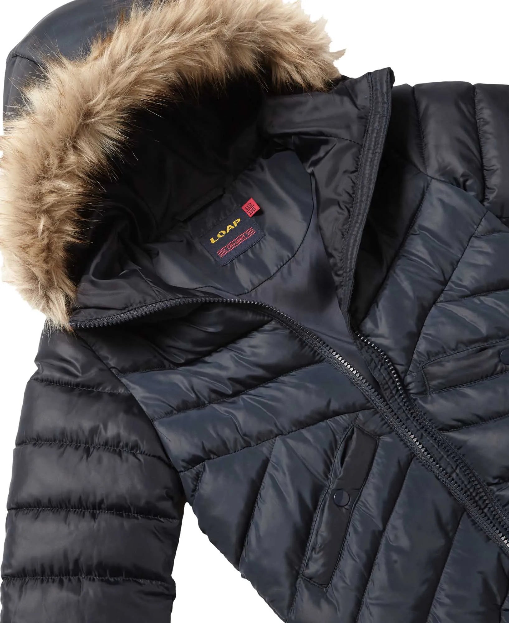 Veste d'hiver pour enfants Loop Involva bleu foncé 122-128