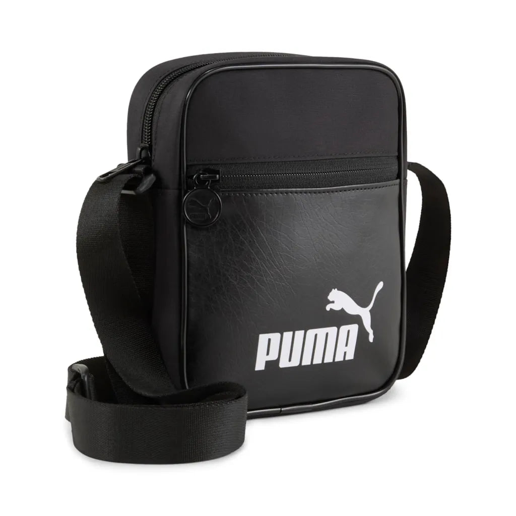 Geantă de umăr portabilă Puma Campus neagră