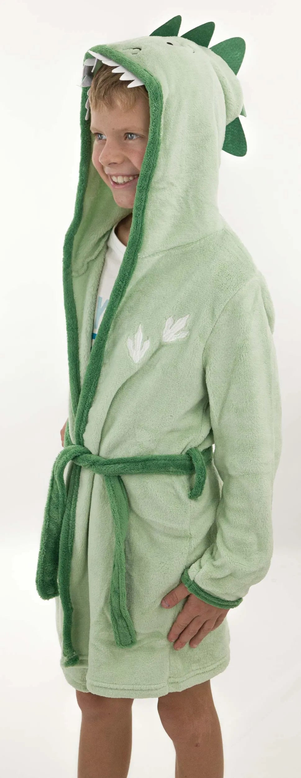 Children's Bathrobes Crocodile Green