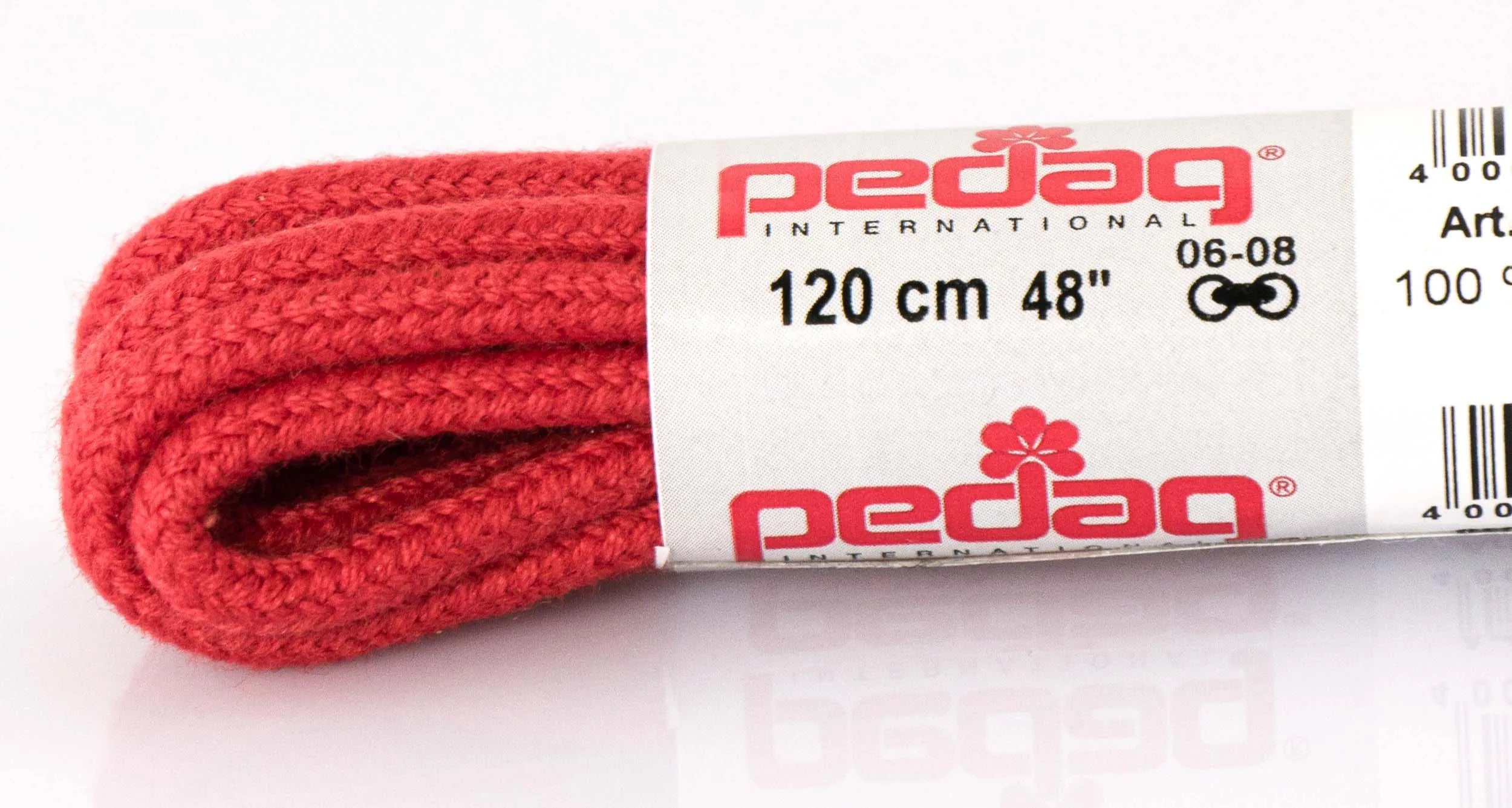 Pedag Schnürsenkel rund dick 120 cm rot
